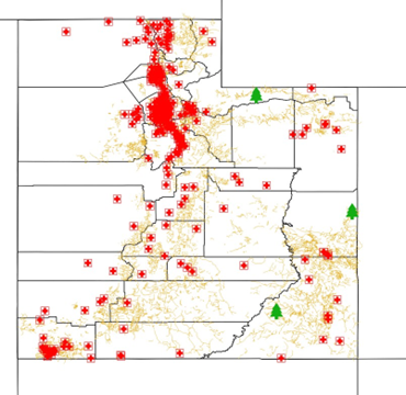 Figure 4: Remote trailheads