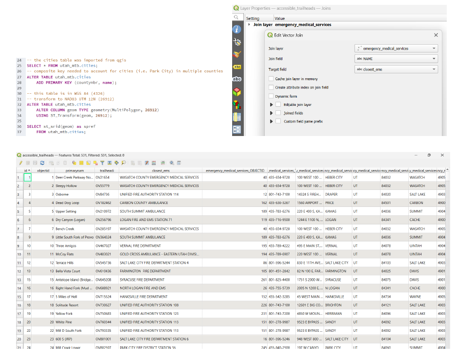 Figure 3: Software screenshots